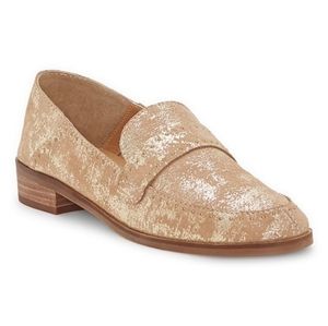 LUCKY BRAND Metallic Leather Loafers Size 10, Never Worn